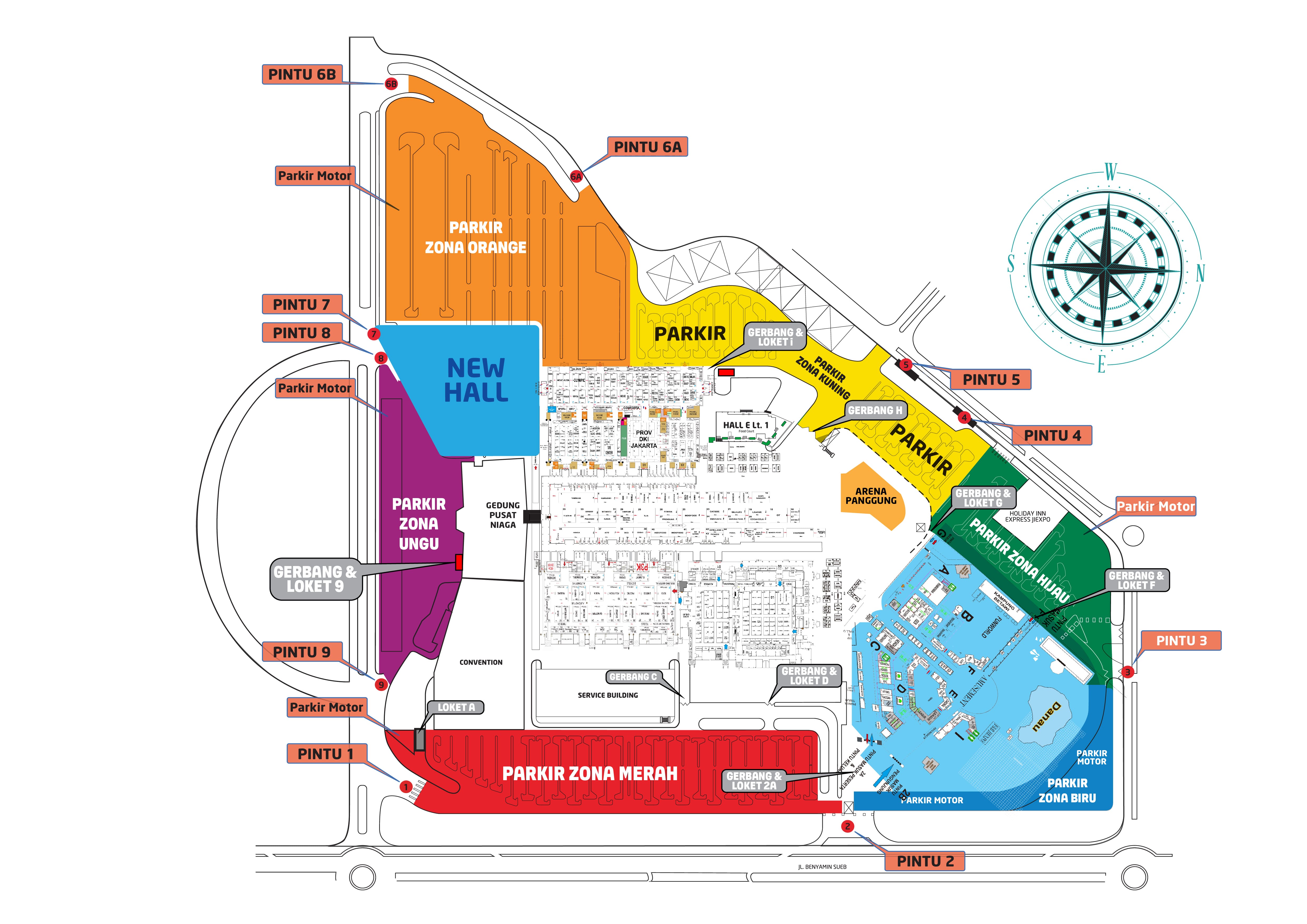 Jakarta Fair Kemayoran Site Map