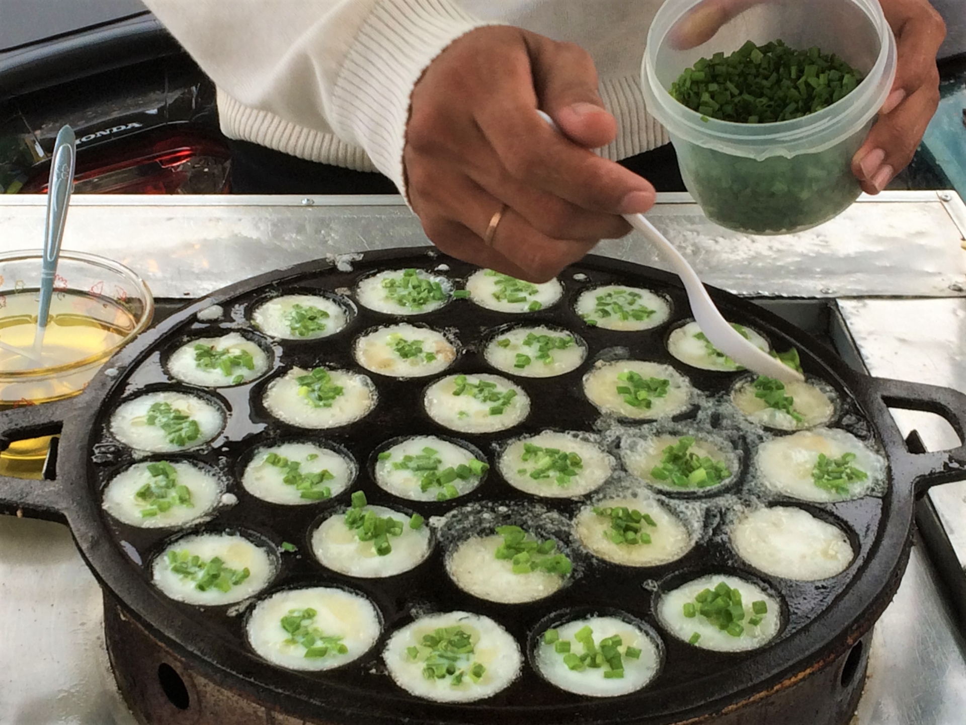 Nom Krok street food from cambodian