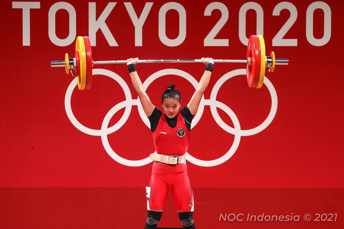 Windy Cantika Aisah at the 2020 Tokyo Olympics