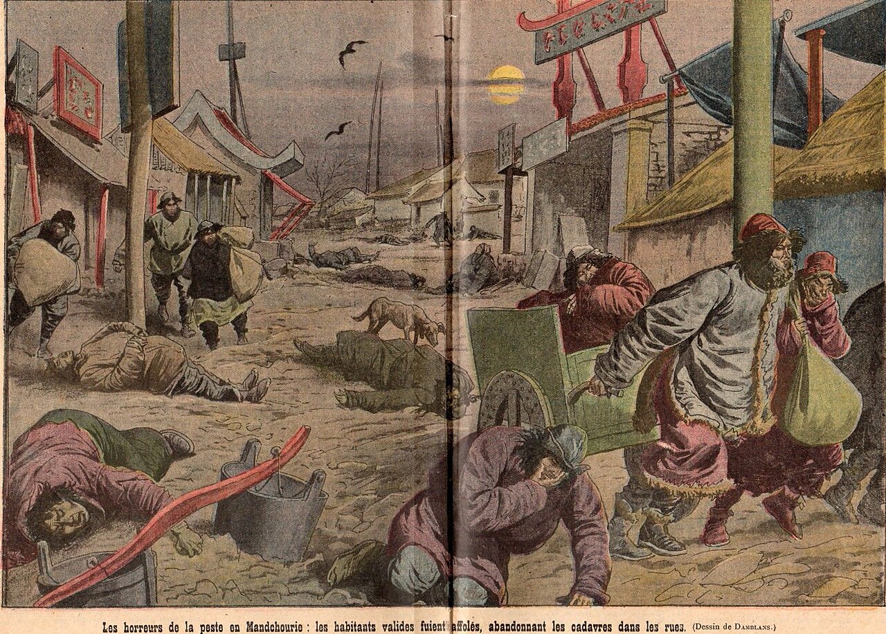 The Manchuria Plague in 1910 illustrated