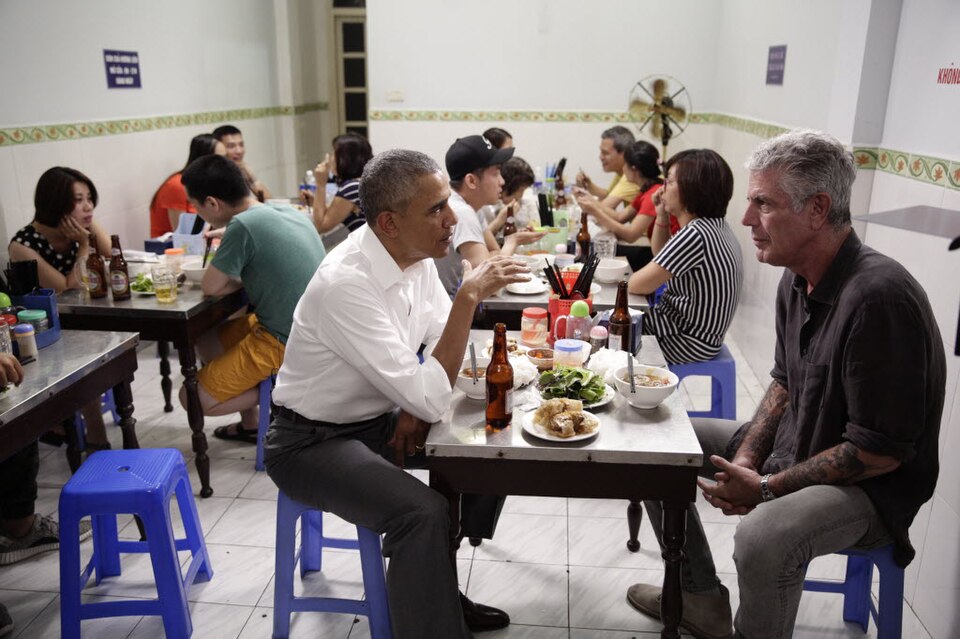 Barack Obama tried Bun Cha 