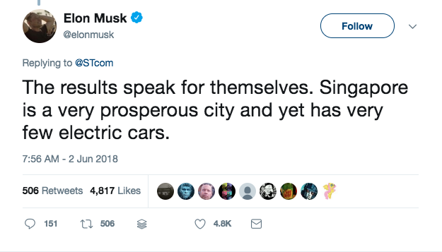 This is How Singapore Responds To Elon Musk's Tweet, and How Elon