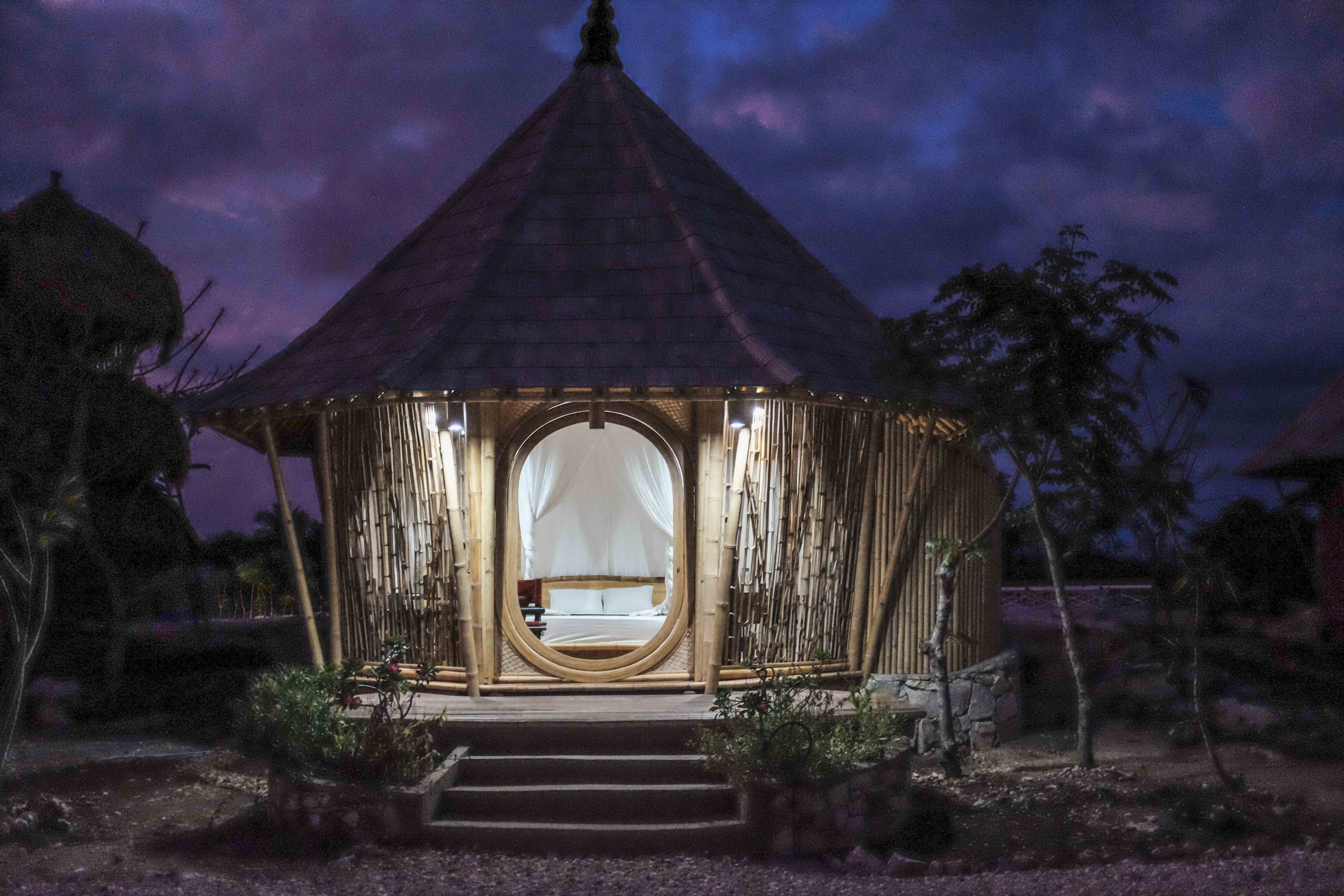 Bamboo guest pavilion at Sumba Hospitality Foundation. Image: Our Better World