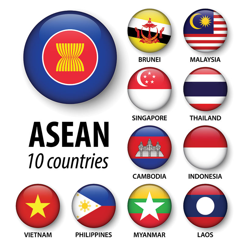 10 Countries of ASEAN. Cc