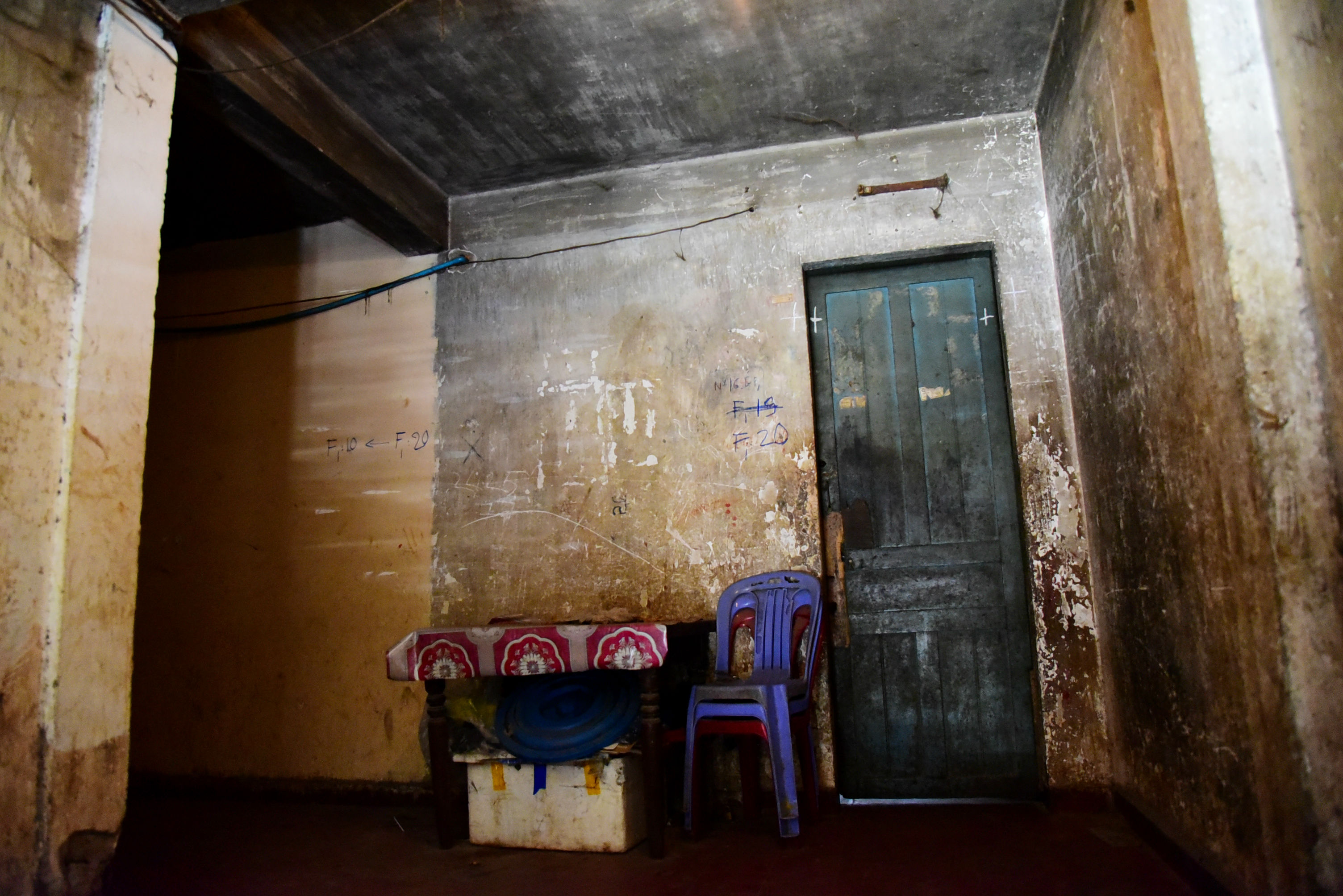 An apartment inside an affordable housing complex in central Phnom Penh.